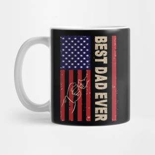 best dad ever american flag Mug